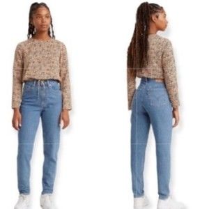 Y2K Levi's 550 Jeans Classic Relaxed Tapered Blue 100% Cotton Size 10 NWT